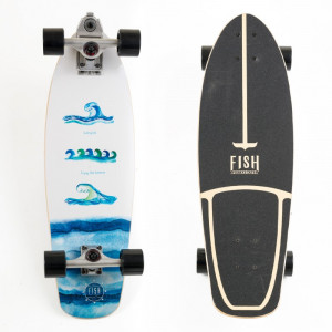 Fish Surf skateboard 32" Waves Γαλάζιο 0502-3297142